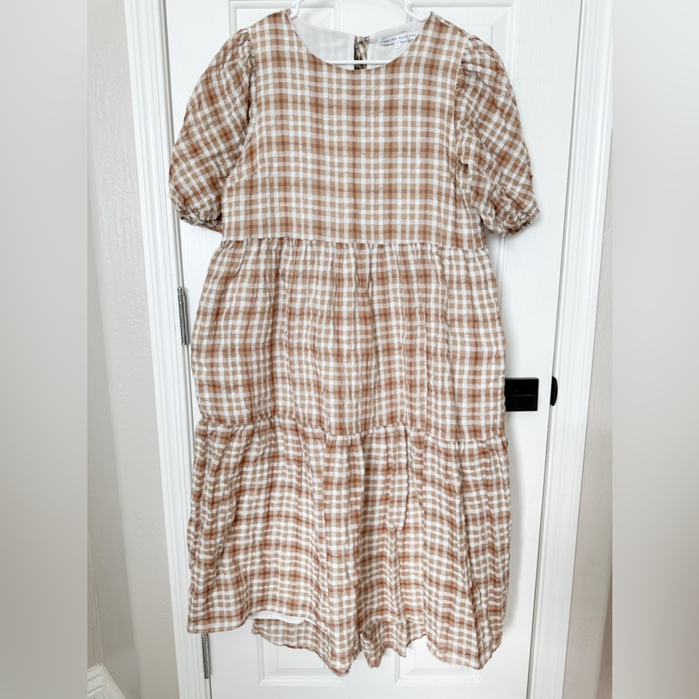 English Factory Plaid Midi Women’s Dress - Size Large - Picture 3 of 11